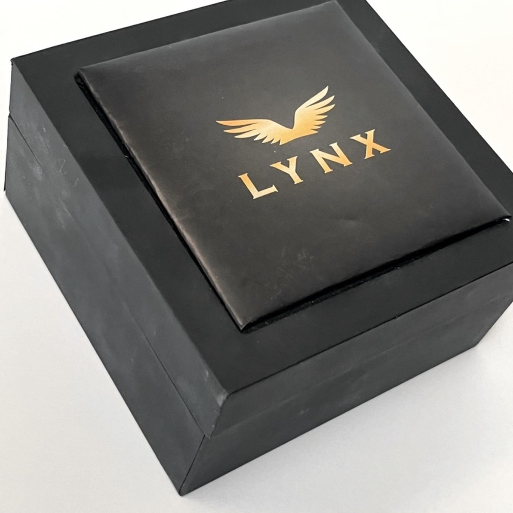 Lynx Men’s Black Braided Stainless Steel Bracelet - Picture 8 of 8